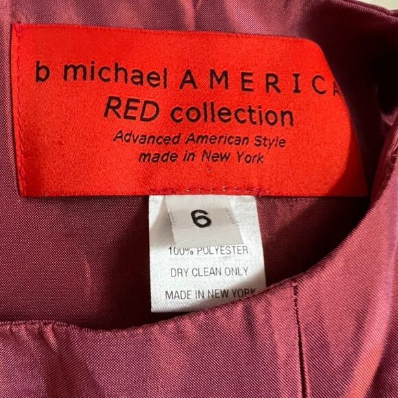 b Michael America red collection gown Size 6 in Red Fuchsia - Picture 4 of 6